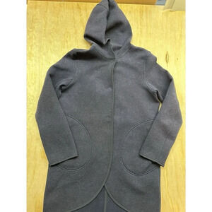 Lululemon City Bound Wrap Indigo Purple Scuba Reversible Hooded Wrap Coat S